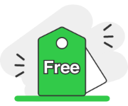 Free to use label icon