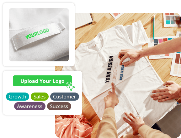 discussing_and_customizing_tshirt_with_printed_logo_design